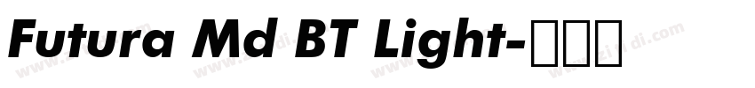 Futura Md BT Light字体转换